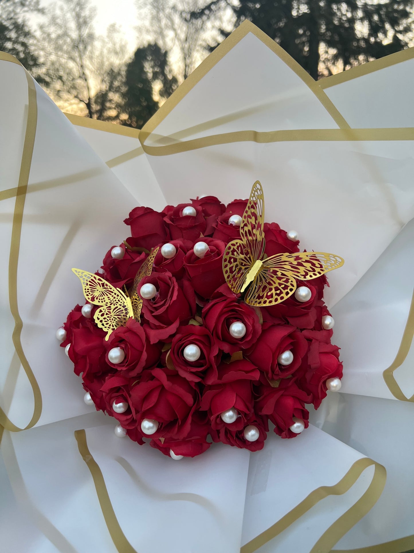 Butterflies and Pearls Bouquet